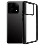 Per Xiaomi Redmi K70 / K70S TPU smerigliato + custodia per PC trasparente (nero)