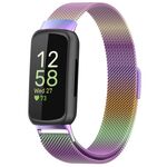 Per Fitbit Inspire 3 cinturino in metallo milanese (colorato)