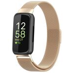 Per Fitbit Inspire 3 cinturino in metallo milanese (colore champagne)