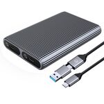 ORICO AM2C3-2N Custodia a doppio alloggiamento M.2 NVME + NVME SSD (grigio)