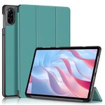 Per Honor Pad X9 / X8 Pro 11.5 Custer Custodia per tablet in pelle con supporto a 3 pieghe in puro colore (verde scuro)