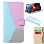 Per Xiaomi 13 Custodia per telefono in pelle a vibrazione orizzontale con cuciture ultra tricolori (blu)