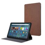 Custodia protettiva in pelle per tablet Amazon Fire Max 11 TPU Flip (marrone)