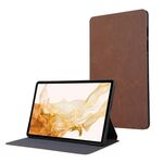 Custodia protettiva in pelle per tablet Samsung Galaxy Tab S9 TPU Flip (marrone)