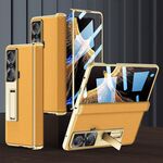 For Honor Magic VS GKK Custodia per cellulare in pelle con cerniera magnetica con supporto (arancione)