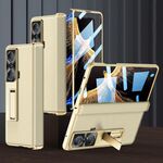 For Honor Magic VS GKK Custodia per cellulare in pelle con cerniera magnetica con supporto (oro)