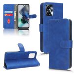 Per Motorola Moto G13 / G23 / G53 Custodia per telefono in pelle con vibrazione magnetica Skin Feel (blu)