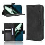 Per OnePlus 11 5G Skin Feel Calf Texture Slot per schede Custodia in pelle per telefono (nero)