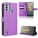 Per Nokia C31 Custodia per cellulare in pelle Diamond Texture (viola)