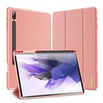 Custodia per tablet in pelle magnetica per Samsung Galaxy Tab S9+ DUX DUCIS serie Domo (rosa)