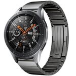 Per Samsung Galaxy Watch 42mm One Bead cinturino in lega di titanio (grigio)