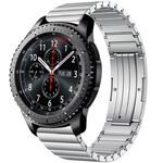 Per Samsung Gear S3 Frontier One Bead cinturino in lega di titanio (argento)