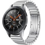 Per Samsung Galaxy Watch 46mm One Bead cinturino in lega di titanio (argento)