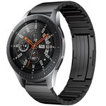 Per Samsung Galaxy Watch 46mm One Bead cinturino in lega di titanio (nero)
