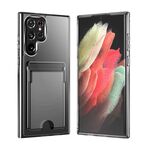 Per Samsung Galaxy S22 Ultra 5G Crystal Clear Wallet Air Bag Custodia per telefono (trasparente)