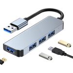 Adattatore HUB 4 in 1 da USB a USB 3.0x4, lunghezza cavo: 1,2 m