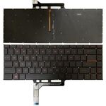 Tastiera per laptop versione USA con retroilluminazione per MSI GS65 / GS65VR / MS-16Q2 / Stealth 8SE /8SF / 8SG /Thin 8RE / Thin 8RF (rosso)