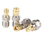 Adattatore connettore coassiale RF 4 in 1 da F a SMA