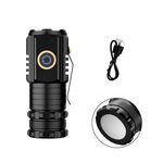 Mini torcia a 3 LED ricaricabile impermeabile 2000LM Torcia super luminosa, specifica: magnete di coda
