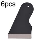 20pcs 6x10cm Maniglia Telefono Pellicola Gratta e Vinci Pellicola Strumenti Generali Pellicola Idrogel Debubble Raschietto (Nero)