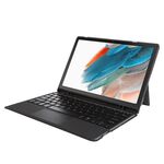TA08B-AS Pivot Backlight Split Type Custodia in pelle per tastiera Bluetooth per Samsung Galaxy Tab A8 10.5/X205/X200 (nero)