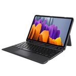 T870B-AS Pivot Backlight Split Type Custodia in pelle per tastiera Bluetooth per Samsung Galaxy Tab S7 T870/T875/S8 700/X706 (nero)