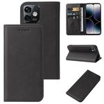 Custodia per telefono in pelle con chiusura magnetica per Ulefone Note 16 Pro (nero)