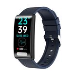 TK70 Orologio intelligente con cinturino in silicone con schermo a colori da 1,47 pollici, supporto frequenza cardiaca / pressione sanguigna / ossigeno nel sangue / monitoraggio della glicemia (blu)