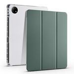 Custodia per tablet in pelle TPU trasparente pieghevole da 12,1 pollici per vivo Pad2 da 3 pollici con slot per penna (verde)