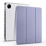 Custodia per tablet in pelle TPU trasparente pieghevole da 12,1 pollici per vivo Pad2 da 3 pollici con slot per penna (viola)
