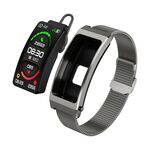K13S Schermo TFT da 1,14 pollici Cinturino in metallo milanese Smart Call Bracciale Supporta la gestione del sonno / Monitoraggio dell'ossigeno nel sangue (Appannamento)