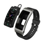 K13S Schermo TFT da 1,14 pollici Cinturino in silicone Smart Calling Bracciale Supporta la gestione del sonno/Monitoraggio dell'ossigeno nel sangue (Appannamento)