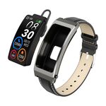 K13S Schermo TFT da 1,14 pollici Cinturino in pelle Smart Calling Bracciale Supporta la gestione del sonno/Monitoraggio dell'ossigeno nel sangue (Appannamento)