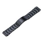 Per Huawei Watch 4 Pro/GT3/GT2 Porsche Ver 22mm Cinturino in acciaio al titanio con fibbia a tre ceppi HW (nero)