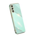 Per Samsung Galaxy S23 FE 5G XINLI custodia per telefono in TPU elettrolitico con bordo dritto 6D (verde menta)