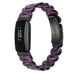 Per cinturino di ricambio in resina ovale Fitbit Inspire 3 (chiaro viola)