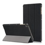 Custodia in pelle per tablet PC con supporto pieghevole a 3 pieghe Custer per Honor Pad 7 pollici / X8 / X8 Lite (nero)