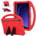 Per Samsung Galaxy Tab S9 Custodia per tablet antiurto EVA con supporto (rosso)
