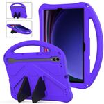 Per Samsung Galaxy Tab S9 Custodia per tablet antiurto EVA con supporto (viola)