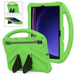 Per Samsung Galaxy Tab S9 Custodia per tablet antiurto EVA con supporto (verde)