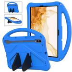 Per Samsung Galaxy Tab S8 Custodia per tablet antiurto EVA con supporto (blu)