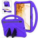 Per Samsung Galaxy Tab S8 Custodia per tablet antiurto EVA con supporto (viola)