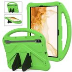 Per Samsung Galaxy Tab S8 Custodia per tablet antiurto EVA con supporto (verde)
