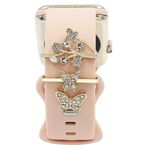 3 pz/set Smart Watch Cinturino in silicone Anello decorativo Farfalla Fibbia Cinturino Decorazioni(3)