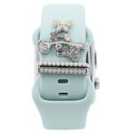 3 pz/set Smart Watch cinturino in silicone anello decorativo farfalla fibbia cinturino decorazioni(4)