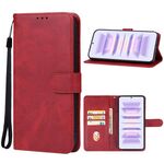 Custodia per telefono in pelle Xiaomi Redmi K70 Pro (rossa)