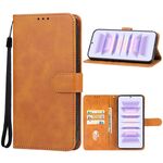 Custodia per telefono in pelle Xiaomi Redmi K70 Pro (marrone)