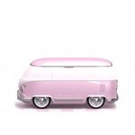 Pulitore automatico per occhiali ad ultrasuoni portatili a forma di bus (rosa)