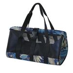 Borsa per attrezzi da giardino portatile traspirante multifunzionale Borsa per attrezzi da pesca (fiore blu)