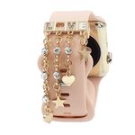 Cinturino per orologio in silicone Anello decorativo Serie di diamanti Fibbia decorativa(1)
